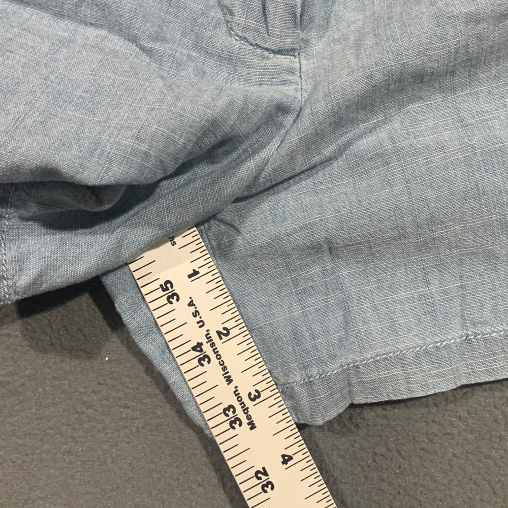 J.Crew Womens Light Blue Cotton Chambray Shorts Size 8 Nautical Clean Girl Beach - Picture 7 of 8